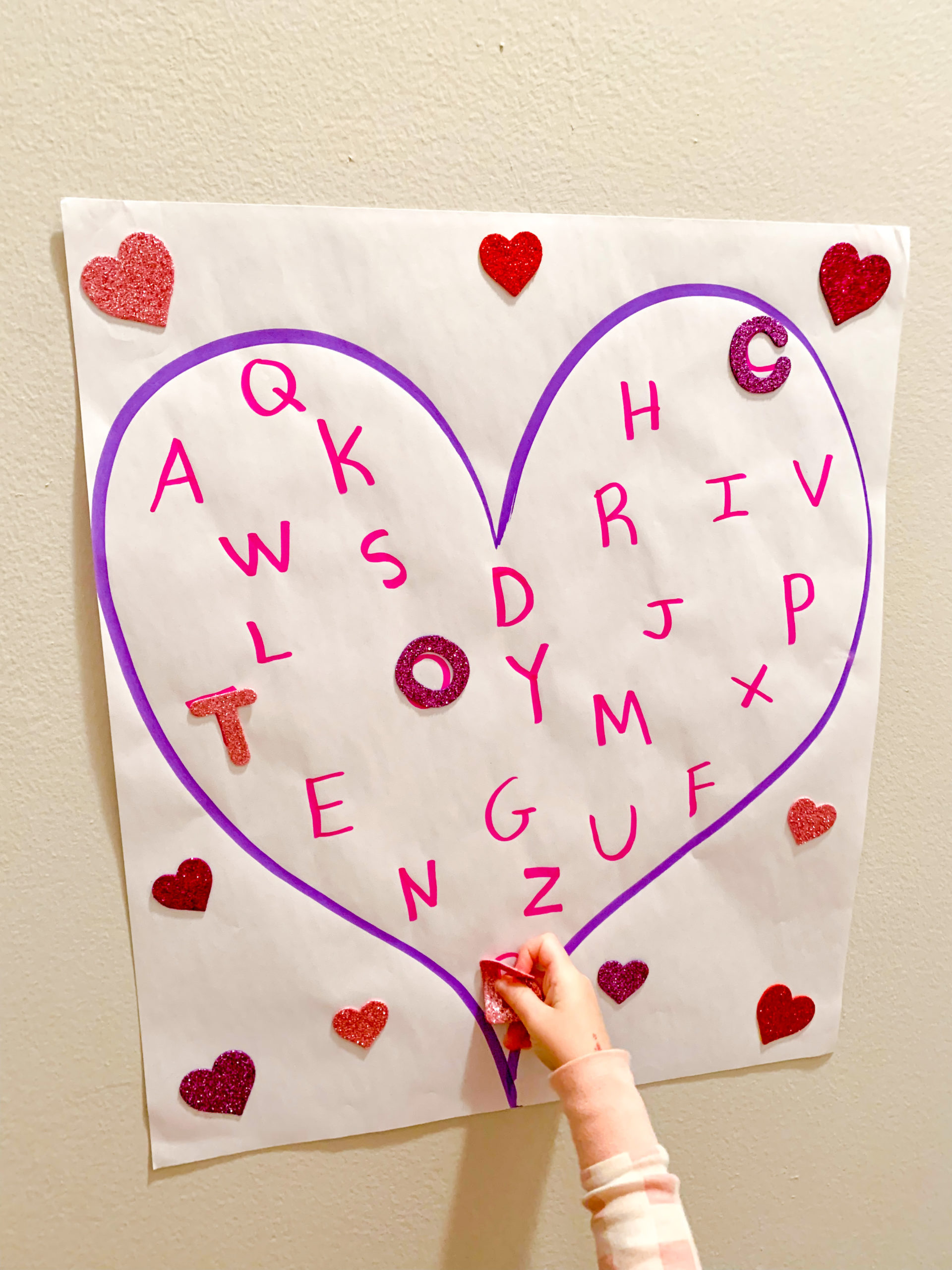 Heart Letter Match Puzzle - DIY - Playgarden Online