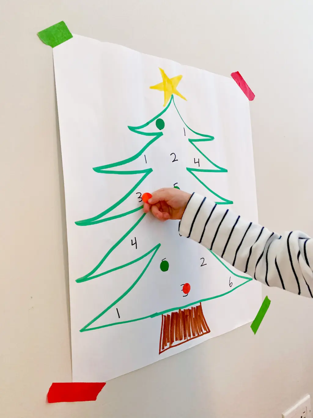 Roll the Dice Christmas Tree game - DIY - Playgarden Online